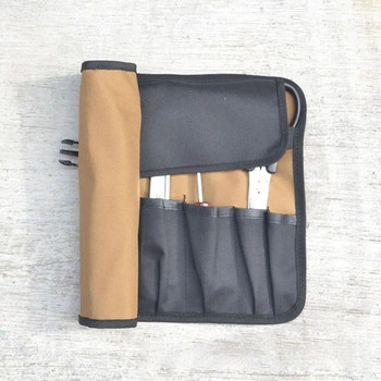 Τσάντα εργαλείων Μεγάλη τσάντα με κλειδί Roll Up Φορητή τσάντα τσάντας 8 τσέπες Κιτ για Ηλεκτρολόγους Μηχανικούς (Δεν περιλαμβάνει κανένα εργαλείο)
