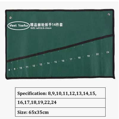 Zoznámte sa s Yoofun úložným vreckom na kľúče, kombinovaným pláteným závesným vreckom, organizérom, puzdrom, úložným vreckom na ručné náradie.