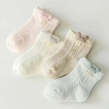 Бебешки чорапи Летни дишащи мрежести чорапи Новородени малки деца Карикатурни момчета Чорапи Принцеса Момичета Средна тръба Аксесоари за дрехи