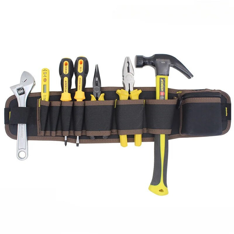 Daudzfunkcionāla uzglabāšanas soma remonta maisiņa kabatas instrumentu soma Oksfordas audums elektriķa jostasvietai, aparatūras remonta komplekta kabata