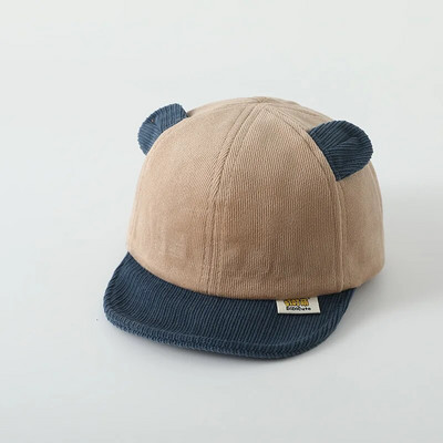 Karikatūra Bear Baby Cepure Korejas stila Rudens Ziemas Mīksta Cepurīte Jaundzimušajiem Zēniem un Meitenēm Bērnu Aksesuāri