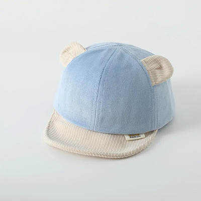 Karikatūra Bear Baby Cepure Korejas stila Rudens Ziemas Mīksta Cepurīte Jaundzimušajiem Zēniem un Meitenēm Bērnu Aksesuāri