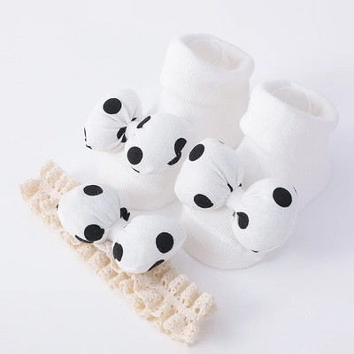 Beebitüdrukute peapaelad sokid 2 tk/komplekt Sweet Cute Bow vastsündinu peapael Elasitc juuksepaelad juukseaksessuaarid jõulukink