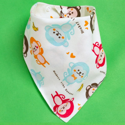 2022 Nou 0-3Y Bumbac Snap Copii Bavete Triunghi Eșarfă Lucruri pentru bebeluși Accesorii pentru nou-născut Moale Desene Animat Sugar Băiat Fete Salivere