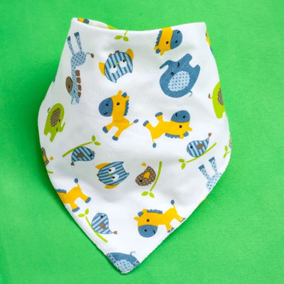 2022 Nou 0-3Y Bumbac Snap Copii Bavete Triunghi Eșarfă Lucruri pentru bebeluși Accesorii pentru nou-născut Moale Desene Animat Sugar Băiat Fete Salivere