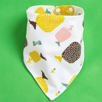 2022 Nou 0-3Y Bumbac Snap Copii Bavete Triunghi Eșarfă Lucruri pentru bebeluși Accesorii pentru nou-născut Moale Desene Animat Sugar Băiat Fete Salivere