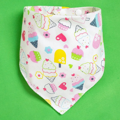 2022 Nou 0-3Y Bumbac Snap Copii Bavete Triunghi Eșarfă Lucruri pentru bebeluși Accesorii pentru nou-născut Moale Desene Animat Sugar Băiat Fete Salivere