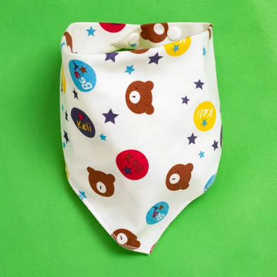 2022 Nou 0-3Y Bumbac Snap Copii Bavete Triunghi Eșarfă Lucruri pentru bebeluși Accesorii pentru nou-născut Moale Desene Animat Sugar Băiat Fete Salivere