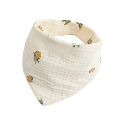 Бебешки лигавници Бандана Лигавник от муселин Лигавник за бебета 0-1 години Бебешки никнещи зъбки Успокояваща кърпа Високо абсорбиращ стилен лигавник с цветя Dropship