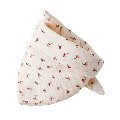 Бебешки лигавници Бандана Лигавник от муселин Лигавник за бебета 0-1 години Бебешки никнещи зъбки Успокояваща кърпа Високо абсорбиращ стилен лигавник с цветя Dropship