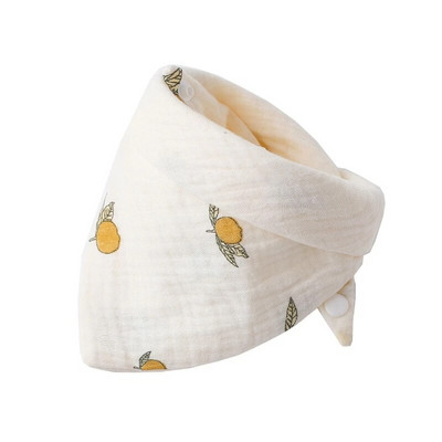 Бебешки лигавници Бандана Лигавник от муселин Лигавник за бебета 0-1 години Бебешки никнещи зъбки Успокояваща кърпа Високо абсорбиращ стилен лигавник с цветя Dropship