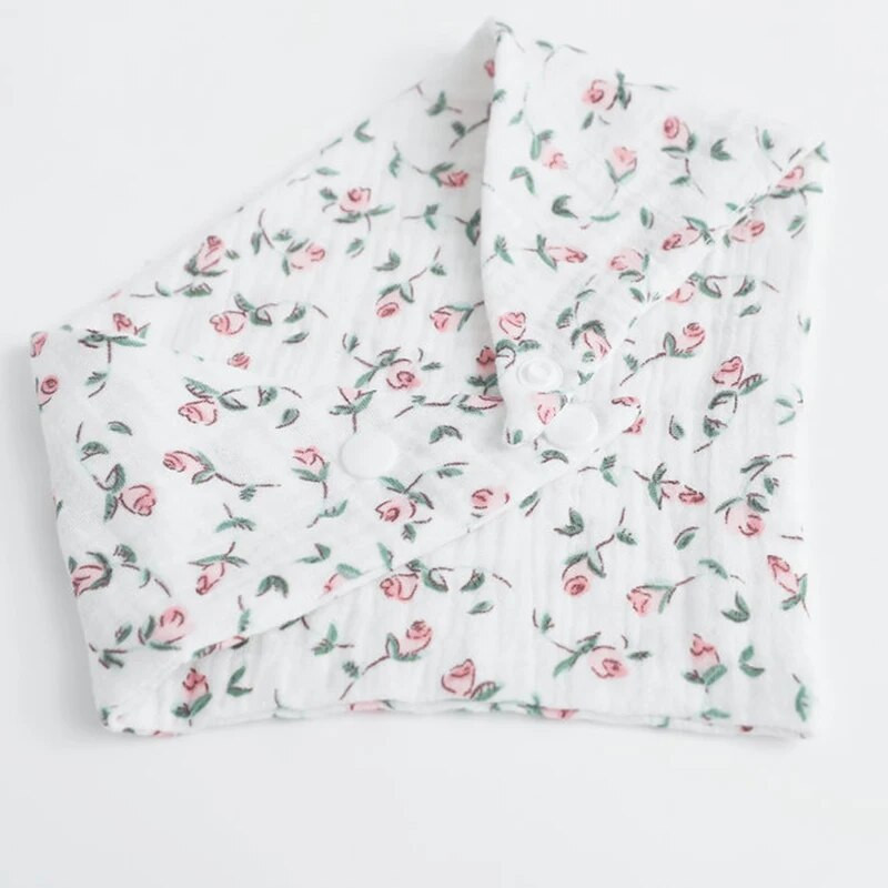 5 tk/komplekt vastsündinu pudipõlled toitmine drool pudipõlled ühevärvilised multifilmi klõpsuga nupp Pehme kolmnurkne rätik puuvillane beebi pudipõlle hulgimüük