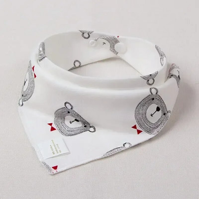 Σαλιάρες για μωρά Υψηλής ποιότητας Τρίγωνο Διπλό Στρώμα Βαμβακερό καρτούν Ζώο εκτύπωσης Baby Bandana Σαλιάρες Ρέψιμο Πανί Βρεφικά πράγματα