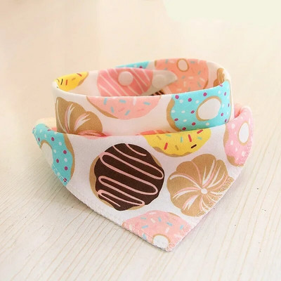 Σαλιάρες για μωρά Υψηλής ποιότητας Τρίγωνο Διπλό Στρώμα Βαμβακερό καρτούν Ζώο εκτύπωσης Baby Bandana Σαλιάρες Ρέψιμο Πανί Βρεφικά πράγματα