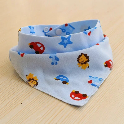 Σαλιάρες για μωρά Υψηλής ποιότητας Τρίγωνο Διπλό Στρώμα Βαμβακερό καρτούν Ζώο εκτύπωσης Baby Bandana Σαλιάρες Ρέψιμο Πανί Βρεφικά πράγματα