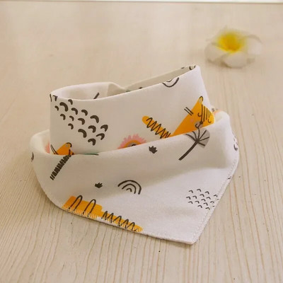 Σαλιάρες για μωρά Υψηλής ποιότητας Τρίγωνο Διπλό Στρώμα Βαμβακερό καρτούν Ζώο εκτύπωσης Baby Bandana Σαλιάρες Ρέψιμο Πανί Βρεφικά πράγματα
