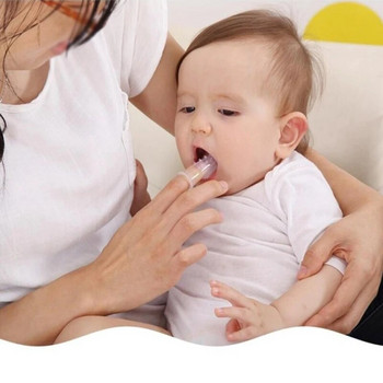 Baby Finger Toothbrush Silicone Teether Toothbrush+Box Teeth Clear Soft Silicone Toothbrush Rubber Cleaning Baby items