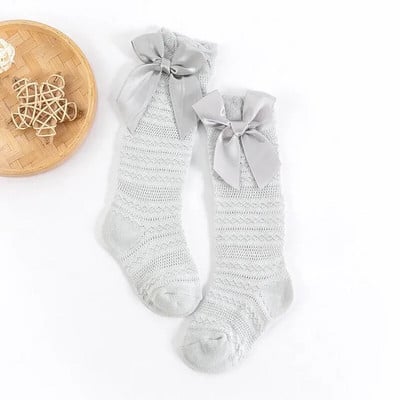 Lastele Tüdrukutele Kuninglikus stiilis vööri põlvega võrksokid. Beebi väikelaste torusokid. Kid Hollow Out Sock Sox 0-3Y