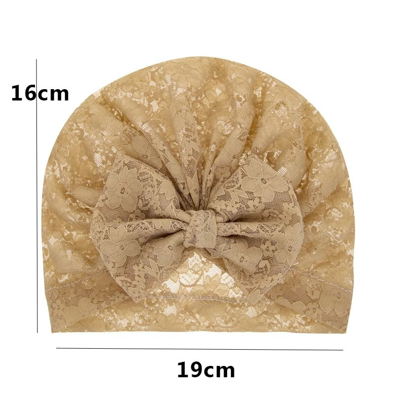 Aksessuaarid Lapsed Beebi Tüdrukute Pits Turban Vibu Müts Väikelaste Laste Peakate Vastsündinu Nokamütsid Haiglamütsid Kevadsuvised beebimütsid