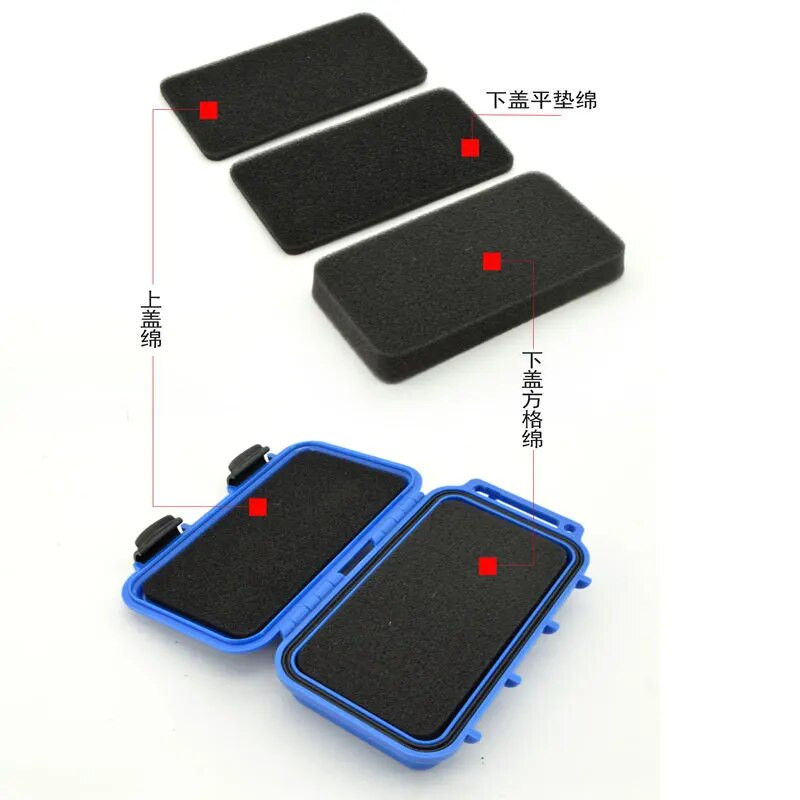 Αδιάβροχο κουτί εξωτερικού χώρου Αδιάβροχο κιβώτιο αεροστεγής θήκη Πλαστική προστασία Survival Storage Εργαλειοθήκη Ταξίδι Σφραγισμένα δοχεία 3 χρώματα