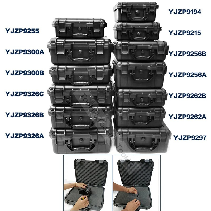 Αδιάβροχη εργαλειοθήκη Όργανο Εξοπλισμός Σφραγίδα Κουτί αποθήκευσης Θήκη ασφαλείας Ατζέντα Ατζέντα Εργαλειοθήκη υλικού με σφουγγάρι