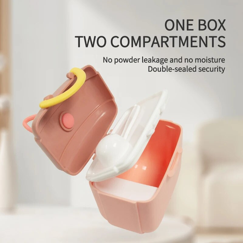 1 τεμ. Κιβώτιο γάλακτος σε σκόνη Baby Travel Φορητό κουτί αποθήκευσης τροφίμων Απλή καραμέλα με διπλό δακτύλιο ασφαλείας Σφραγισμένο Milk Powder Can No Bpa