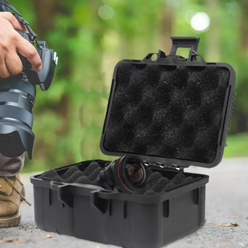 Drošības aizsargs Hardware Tool Box Triecienizturīgs Triecienizturīgs Ūdensnecaurlaidīgs Cietā Pārnēsāšanas Soma organizators ar Sūkļa uzglabāšanas Kastīti