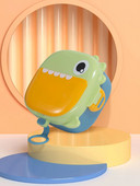 Σετ 4 τεμαχίων Βρεφικά μπολ συμπληρωματικής τροφής κατά του ζεματίσματος, από ανοξείδωτο ατσάλι, επιτραπέζια σκεύη συντήρησης δεινοσαύρων με ψαλίδι και κουτάλι