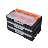 Combination Tool Box Parts Organizer Hardware Storage Toolbox Stackable Divider Repair Portable Multi-Grid Handle Storage Box
