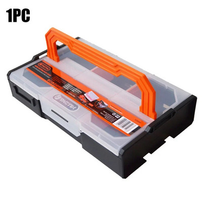 Combination Tool Box Parts Organizer Hardware Storage Toolbox Stackable Divider Repair Portable Multi-Grid Handle Storage Box