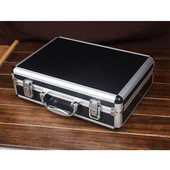 Prenosná hliníková zliatinová skrinka na náradie, úložný box na spisy, protišoková bezpečnostná pomôcka, puzdro na náradie, puzdro na prístroje, vonkajšia skrinka 325x235x100mm