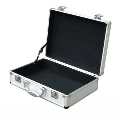 Prenosná hliníková zliatinová skrinka na náradie, úložný box na spisy, protišoková bezpečnostná pomôcka, puzdro na náradie, puzdro na prístroje, vonkajšia skrinka 325x235x100mm