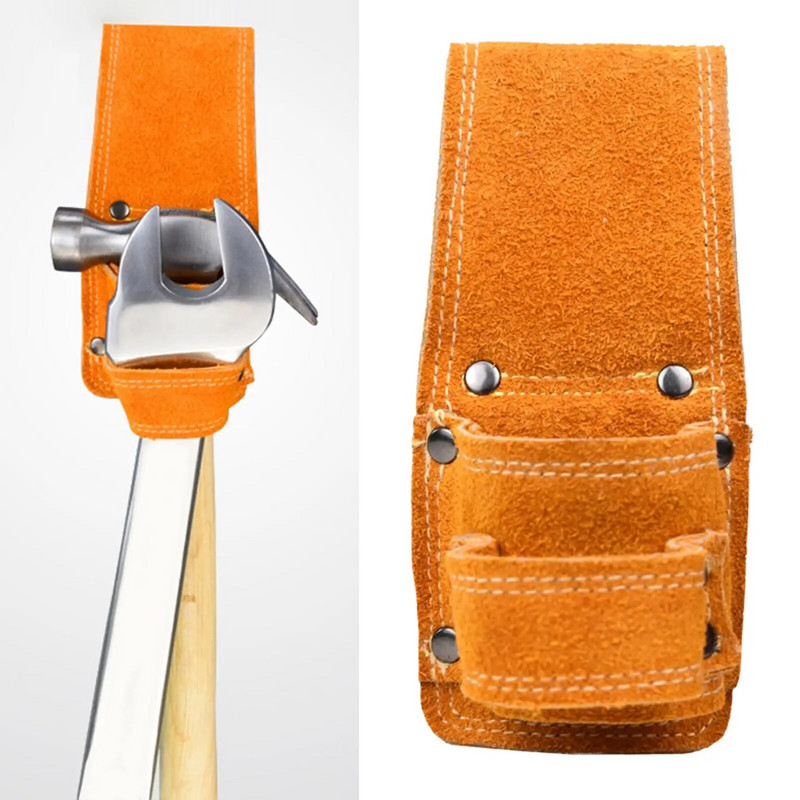 PU Δερμάτινη θήκη σφυριού Organizer Γαλλικό κλειδί αποθήκευσης ράφι θηλιά τσέπη Θήκη σφυρί θήκη εργαλειοθήκη Ζώνη εργαλείων για ξυλουργική