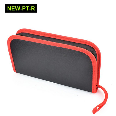 NEWACALOX riistvara parandamise tööriistakott Kaasaskantav majapidamises kasutatav elektriline jootekolb tööriistakott Multifunktsionaalne PU-nahast tõmblukuga tööriistakott