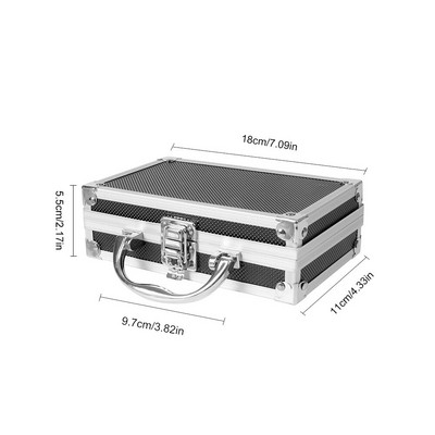 Φορητή βαλίτσα εργαλειοθήκη από κράμα αλουμινίου από κράμα αλουμινίου Φορητή θήκη εργαλείων Ταξιδιωτική θήκη οργάνωσης αποσκευών Θήκη ασφαλείας με επένδυση από σφουγγάρι