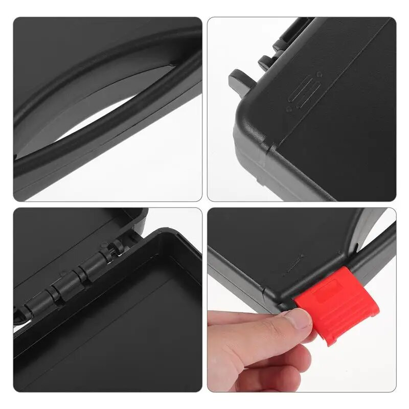 Tugeva tööjõuga tööriistakast Väike kõva ümbris vahtplastist käeshoitava tööriista hoiukastiga konteineri mehaanika tööriistade korraldaja