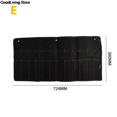 Θήκη μεταφοράς σμίλη 6 μεγεθών Καμβάς θήκη για ρολό με κλειδί Θήκη με 4 τσέπες Organizer για σφυριά μαχαιριών Gouges Carpenter