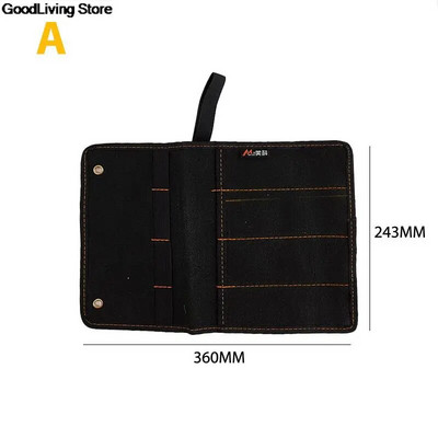 Θήκη μεταφοράς σμίλη 6 μεγεθών Καμβάς θήκη για ρολό με κλειδί Θήκη με 4 τσέπες Organizer για σφυριά μαχαιριών Gouges Carpenter