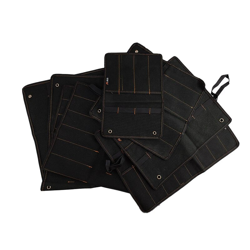 Θήκη μεταφοράς σμίλη 6 μεγεθών Καμβάς θήκη για ρολό με κλειδί Θήκη με 4 τσέπες Organizer για σφυριά μαχαιριών Gouges Carpenter