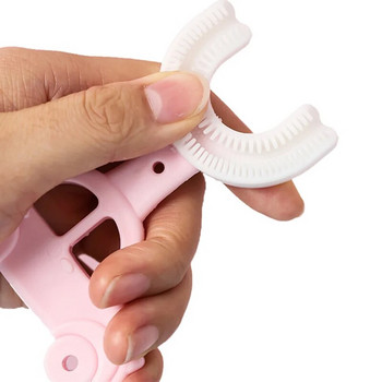 Мека силиконова бебешка четка за зъби Детска 360-градусова форма Четка за новородени Детски зъби Грижа за устата Почистване Детски четки за зъби Гризалки