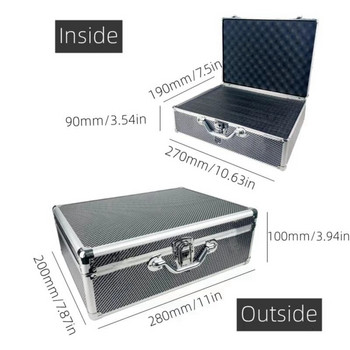 Многофункционален куфар Кутия за инструменти Органайзер Твърд калъф Преносима кутия за инструменти Кутия за съхранение на файлове Органайзери Кутия Калъф за инструменти Въглеродни влакна