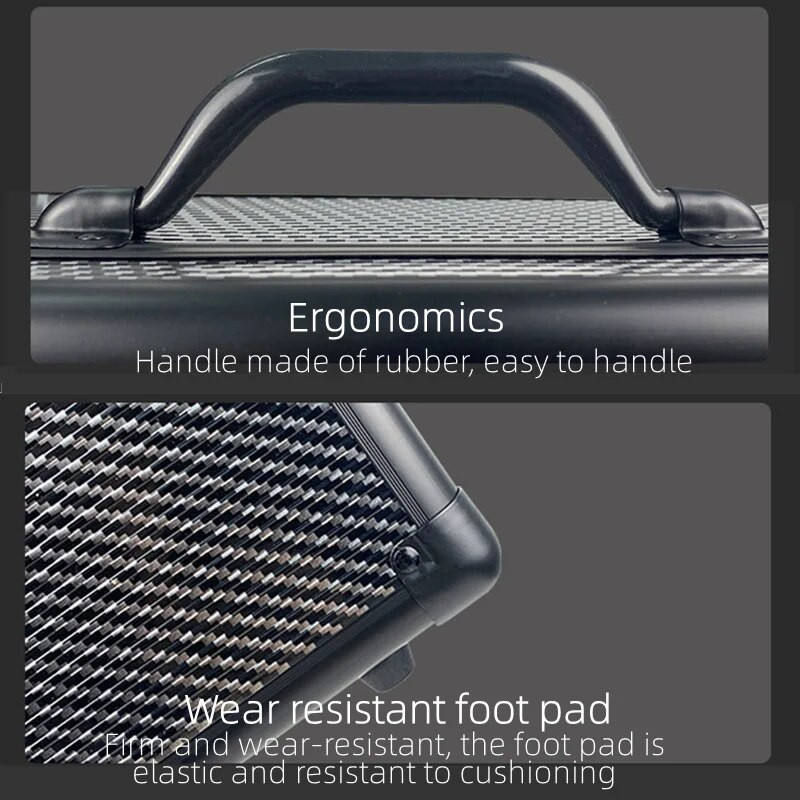 Multifunktsionaalne kohvririistade karp kõvaümbris kaasaskantav tööriistakast faili hoiustamisorganisaatorid kast instrumendikohver Süsinikkiust