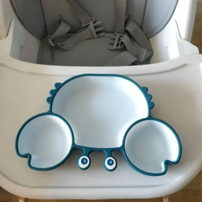 Beebikausid Taldrikud Lusikad Silikoonist imemisega toitmisnõud BPA-vabad libisemiskindlad beebinõud Krabitoidukauss lastele