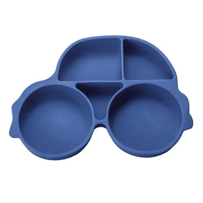Mazuļiem drošs silikona ēdamistabas šķīvis sūkšanas karikatūra bērniem trauki barošana mazuļu apmācība galda trauki krabju bērnu bļoda