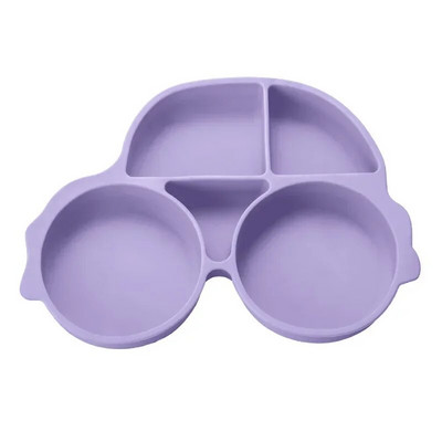 Mazuļiem drošs silikona ēdamistabas šķīvis sūkšanas karikatūra bērniem trauki barošana mazuļu apmācība galda trauki krabju bērnu bļoda