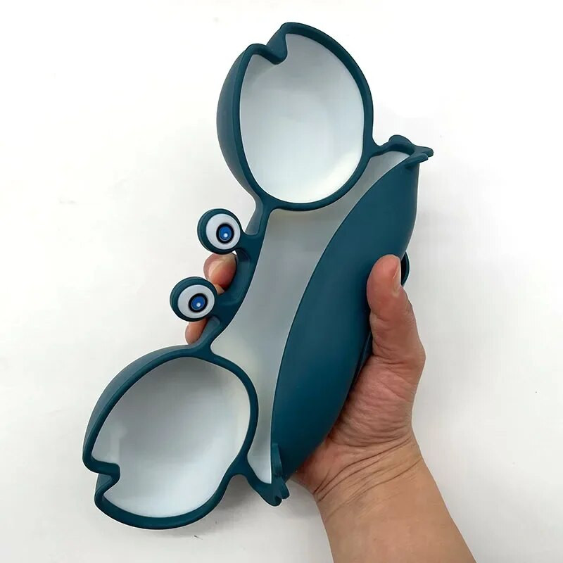 Mazuļiem drošs silikona ēdamistabas šķīvis sūkšanas karikatūra bērniem trauki barošana mazuļu apmācība galda trauki krabju bērnu bļoda