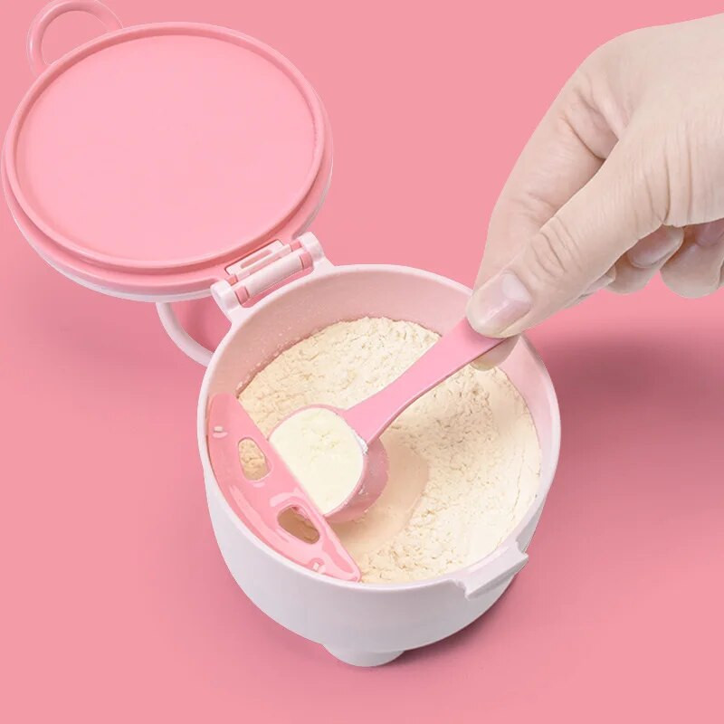 Pārnēsājama bērnu piena pulvera uzglabāšanas kaste, krējuma pārtikas trauks, bērnu piena pulvera uzkodas