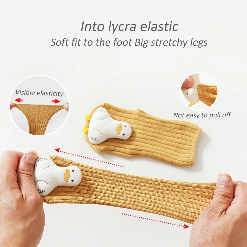 Beebi sokid Armas nukk Multifilm Laste sokid Libisemisvastased Tüdrukud Poiss Väikelapse põranda Sokid Kevad-sügis armsad vastsündinu sokitarvikud