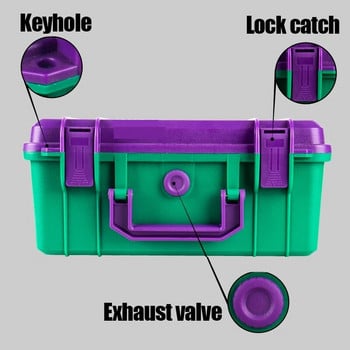 280x235x105 mm Водоустойчива кутия за инструменти Безопасно оборудване Кутия за инструменти Пластмасова кутия за инструменти Твърд куфар за носене Чанта Преносима кутия за инструменти с пяна