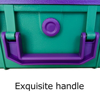 280x235x105 mm Водоустойчива кутия за инструменти Безопасно оборудване Кутия за инструменти Пластмасова кутия за инструменти Твърд куфар за носене Чанта Преносима кутия за инструменти с пяна